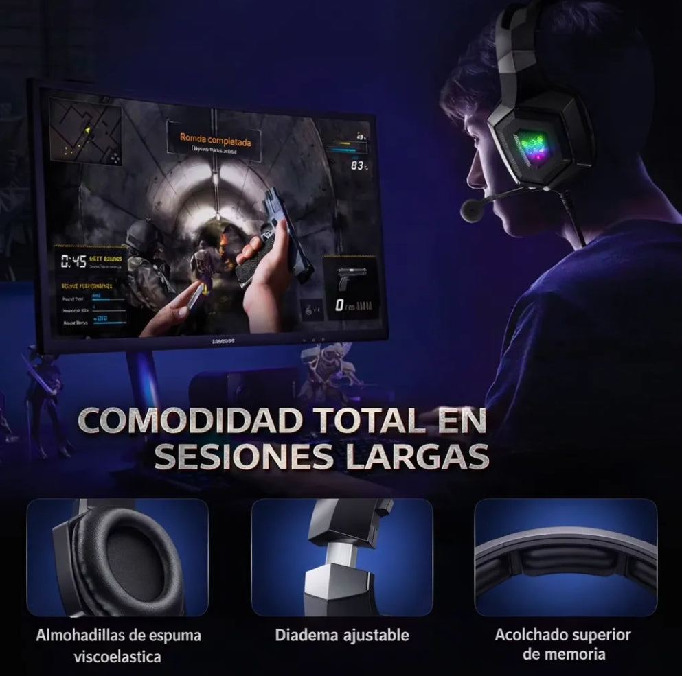 Diadema Gamer Onikuma K8 NEGRA