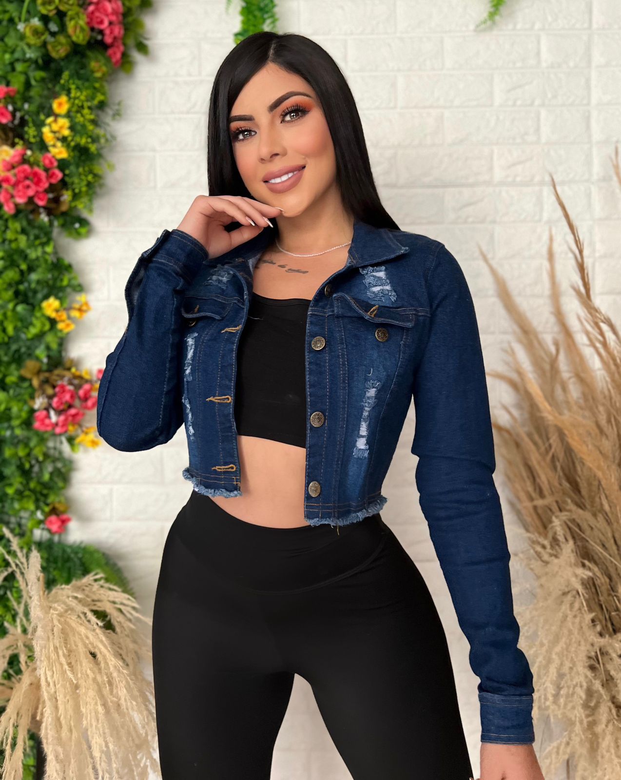 T57 Chaqueta jean para dama
