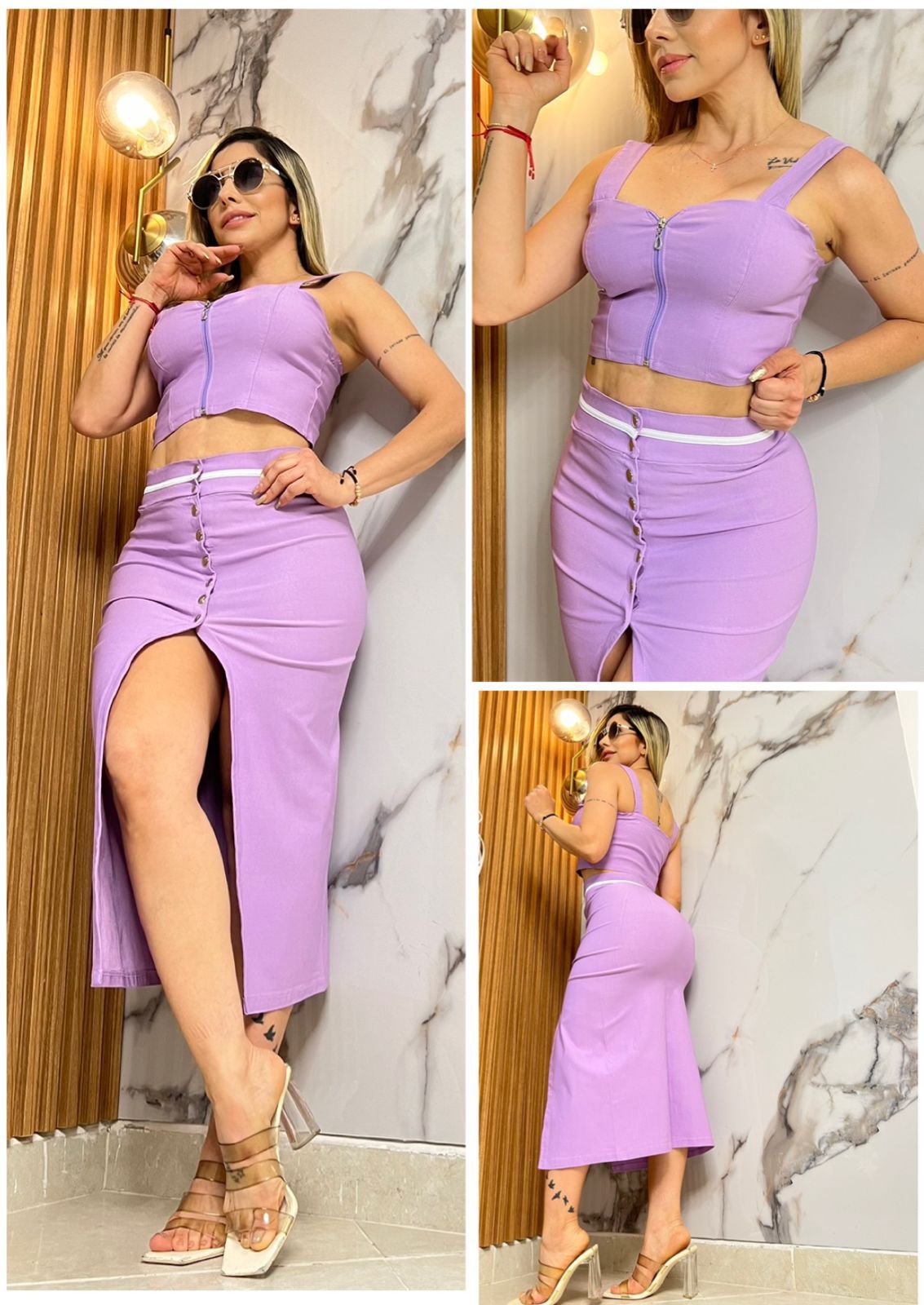 Conjunto  Falda y blusa