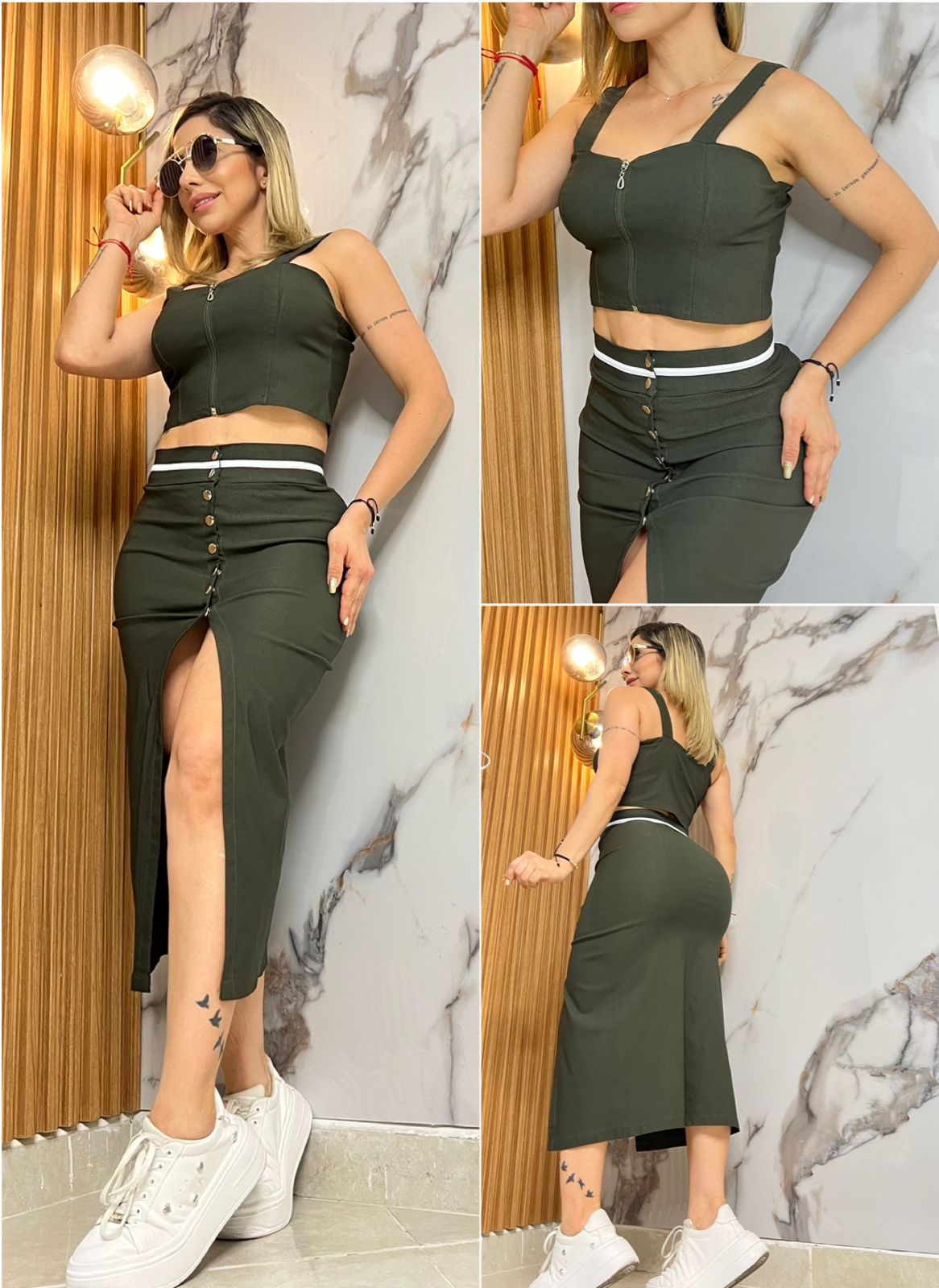 Conjunto  Falda y blusa