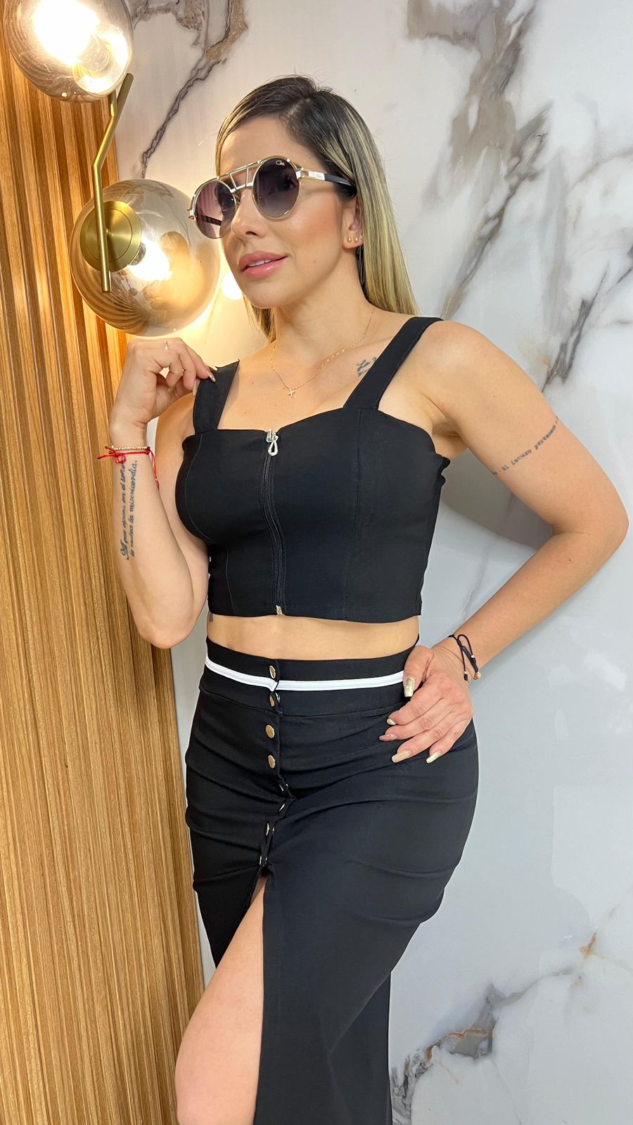Conjunto  Falda y blusa
