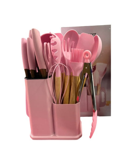 Kit Utensilios Juego 19 Piezas Conjunto En Silicona De Cocina