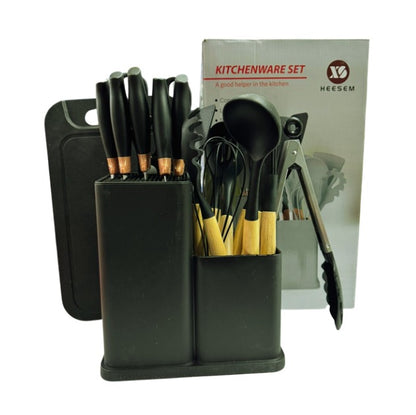 Kit Utensilios Juego 19 Piezas Conjunto En Silicona De Cocina